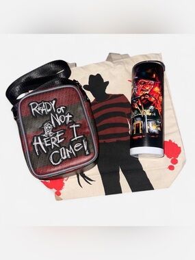 Freddy Themed Tote, Crossbody and Tumbler Set